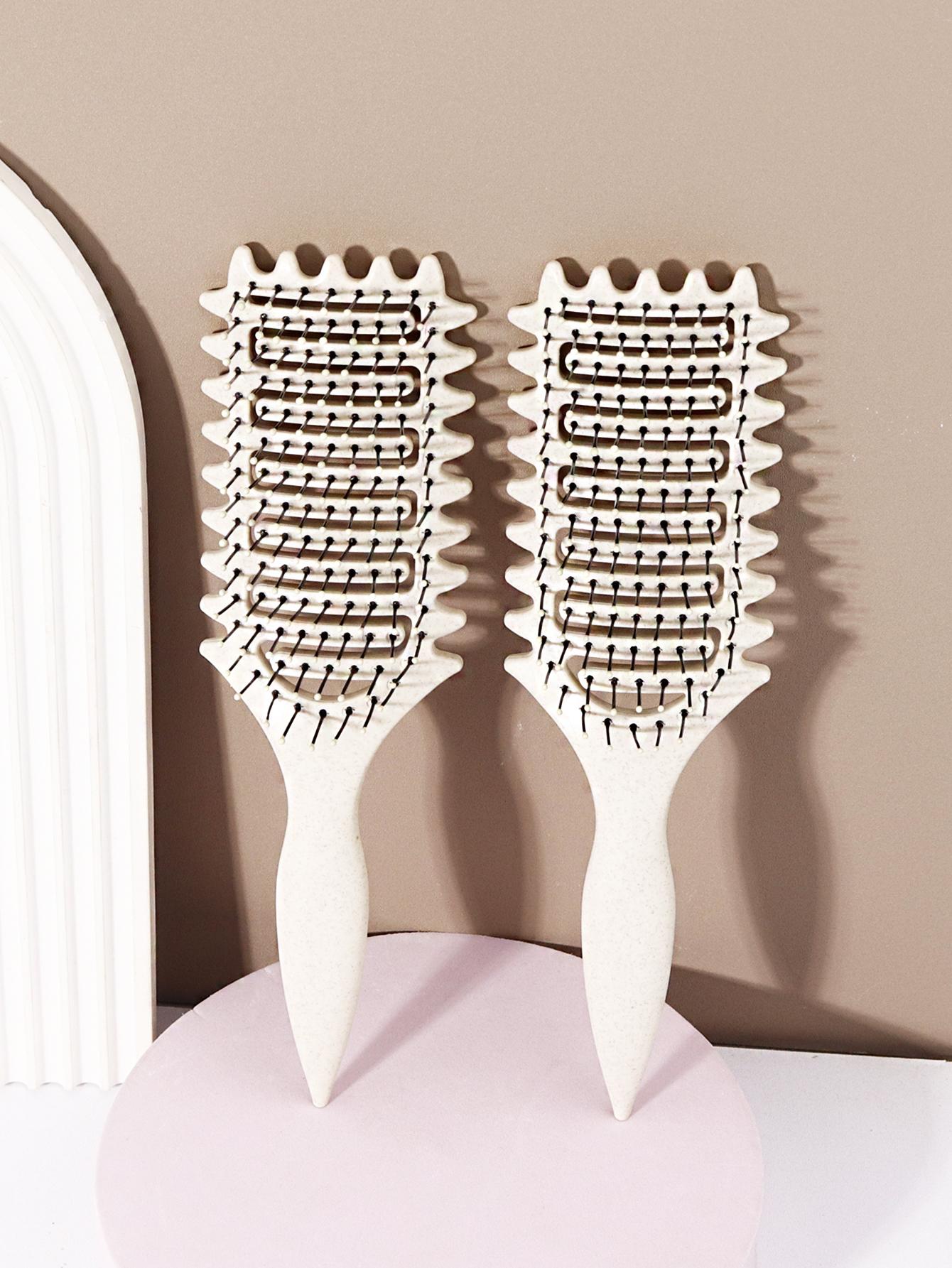 

2pcs hollow curly hair styling comb, defining styling brush, hair brush, tangled wet curly hair comb,Special for real hair wigs