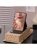 Minimalist Small Mirror, High Aesthetic Value Portable Makeup Mirror, Makeup Repair Mirror, Student Dormitory Folding Mirror