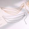 Butterfly Waist Chain Elegant Multi-Layer Butterfly Tassel Waist Chain Belt For Women Metal High Waist Chain Dress Lady Belt