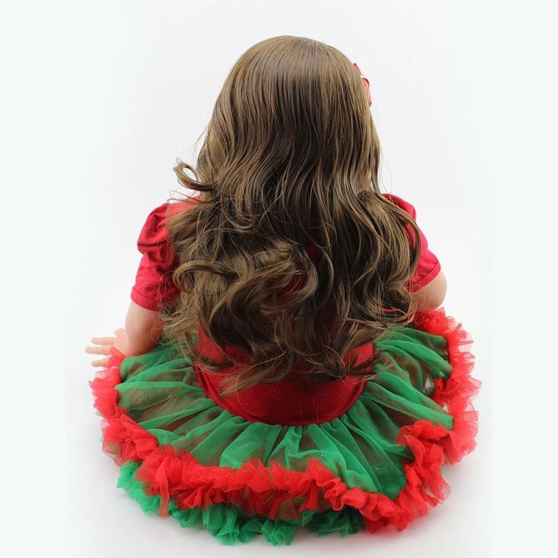 Christmas Style Hair Curly Girl NPKDOLL Simulation Doll Simulation Baby Clothing Model Girl
