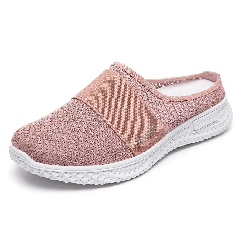 Fashion Women's Shoes Solid Color Mules, Soft Sole Platform Slip On Walking Shoes, Women's Summer Shoes Free Shippiing Shoes