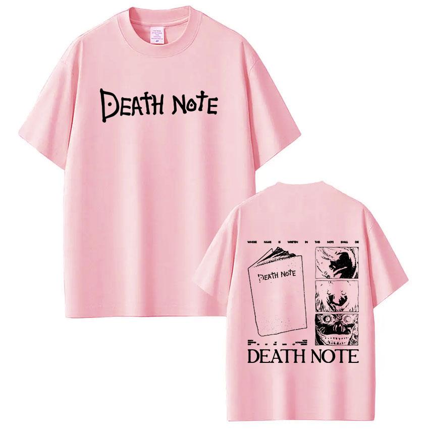 Anime Death Note Ryuk Yagami Light LLawliet T Shirts Unisex Women Cotton Casual Tee Shirt Fashion Short Sleeve Tshirts Streetwear