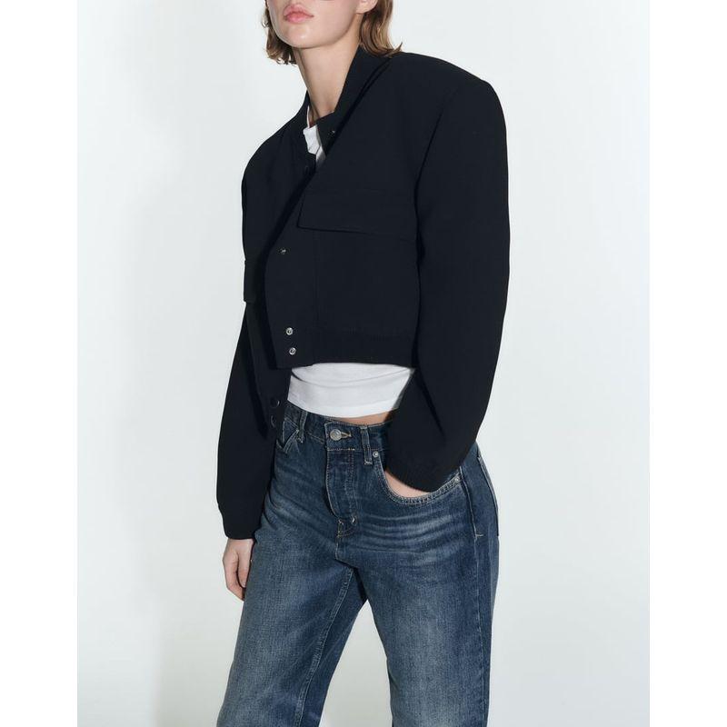 Za Fall New Arrival Large Loose Pockets Pilot Jacket Outwear 2921310 2945187 7712187