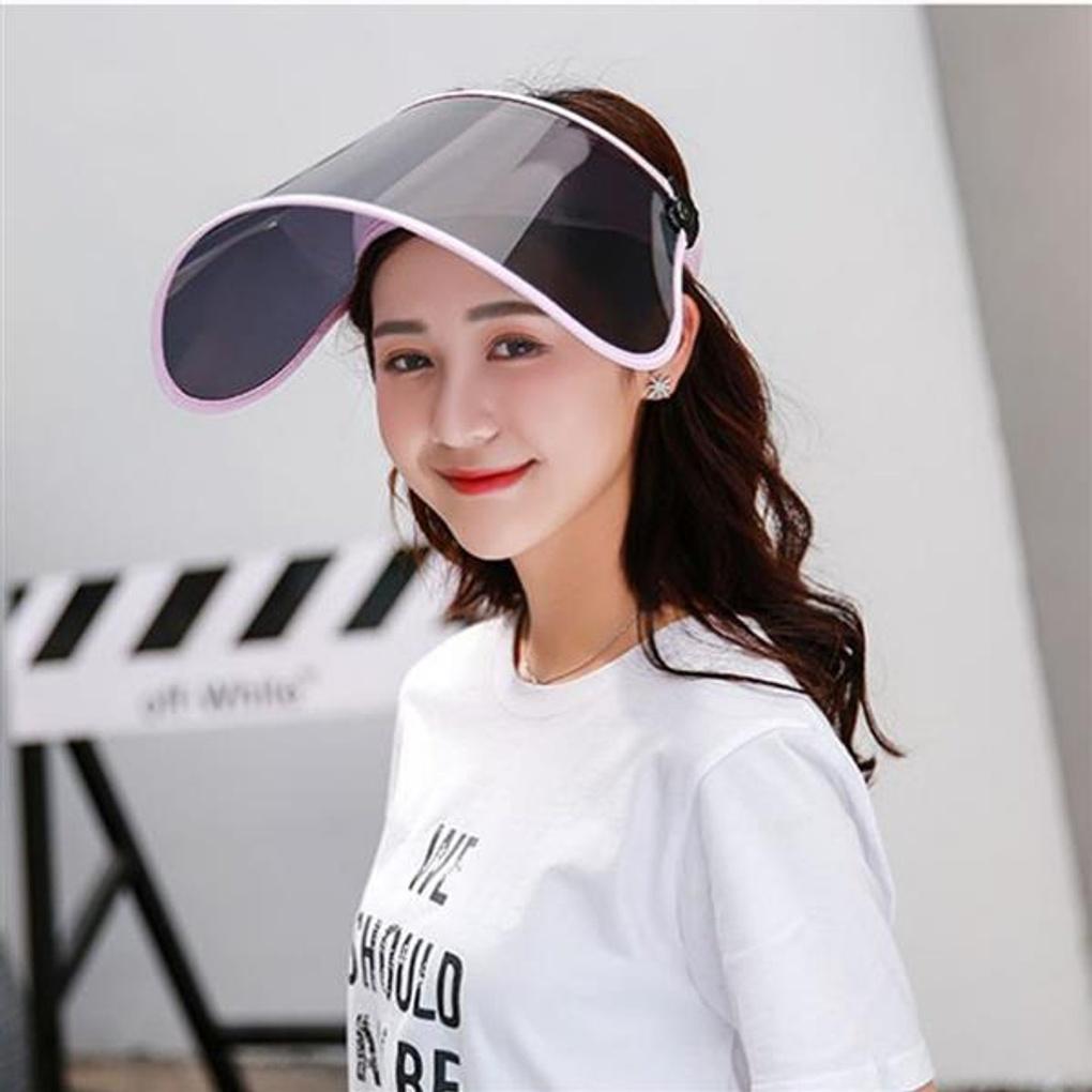 UV protection round sun cap (pink) / UV protection hat