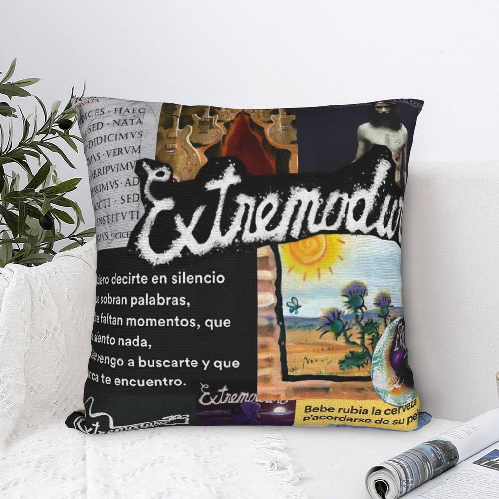 Extremoduro Rock Band Tour Pillowcases Merch Printed Cushion Cover Decorations Pillow Case Cover Seater Multi Size