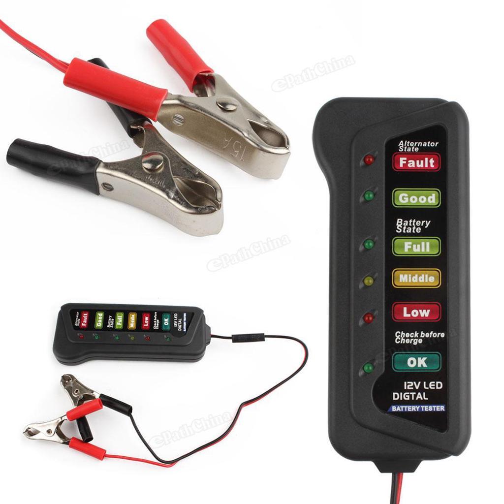 Buy 1pcs 12 V Auto Digital Battery Alternator Tester Car Battery