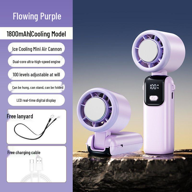2026 Leafless Handheld Fan and Ice Pack Cooler