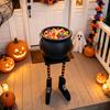 Festival-Feierbedarf Halloween Kessel Süßigkeitenschale, 20 Zoll Hexenbein Schüssel Eimer, Festliche Feiertagsdekorationen für Büro Kunststoff Groß