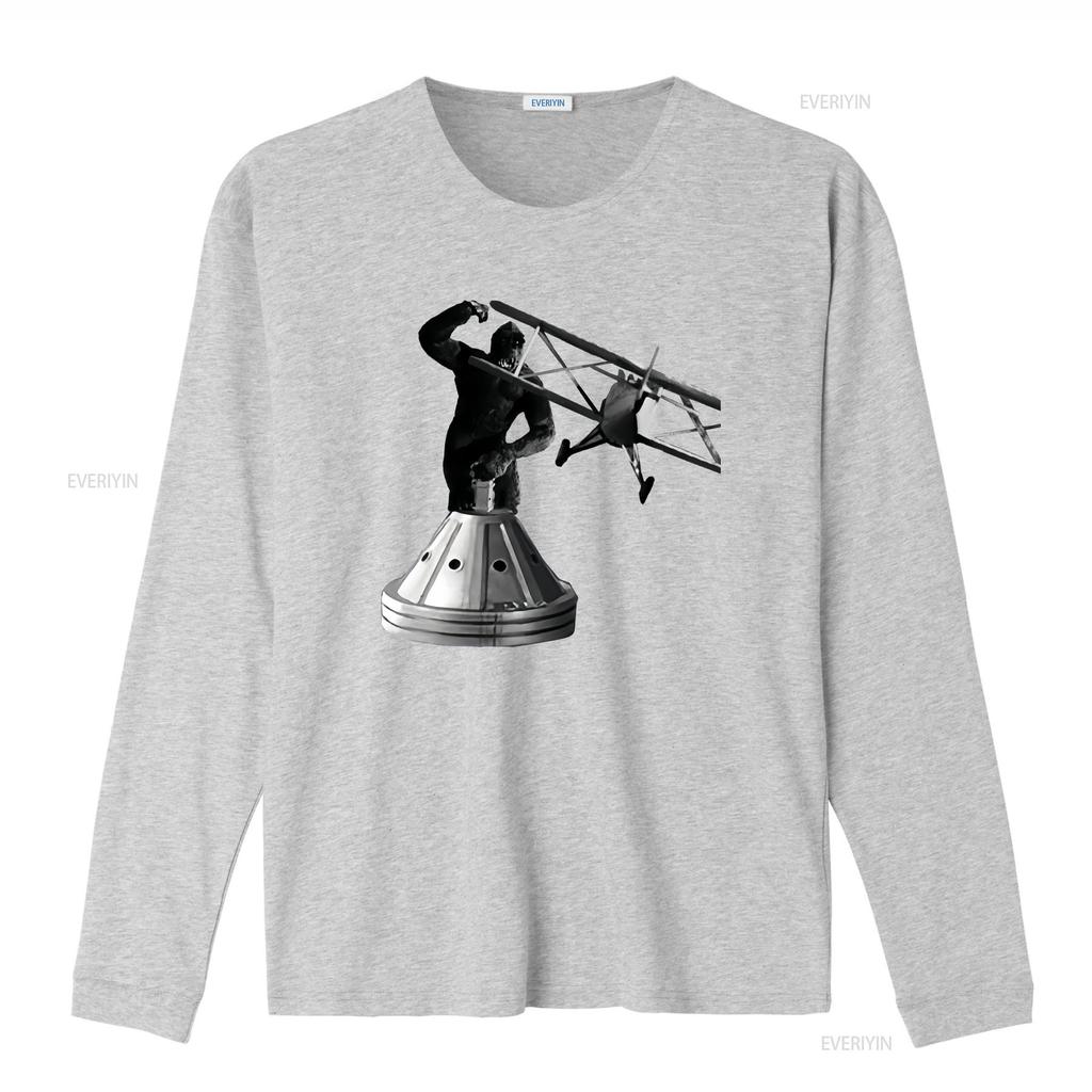 King Kong 1933 Movie Tower T Shirt vintage Washed Slightly Casual Top For Everyday Wear graphic Comfortable fashion Stylish