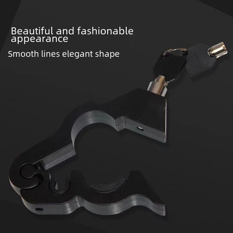 Univerzální zámek proti krádeži elektrického vozidla: Brzda z lehké slitiny, řídítka, plyn, skútr, motocykl a ochrana klaksonu