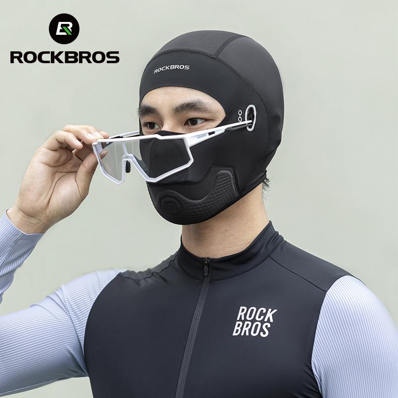 ROCKBROS Летняя велосипедная шапка-балаклава с защитой от УФ, шарф для велосипеда и пешего туризма, шапка из ледяного шелка, маска для лица, подшлемник для спортивного велосипедного шлема
