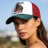 New Motorcycle Embroidered Trucker Hat Flame Biker Patch Baseball Cap For Man Woman Breathable Streetwear Summer Mesh Caps