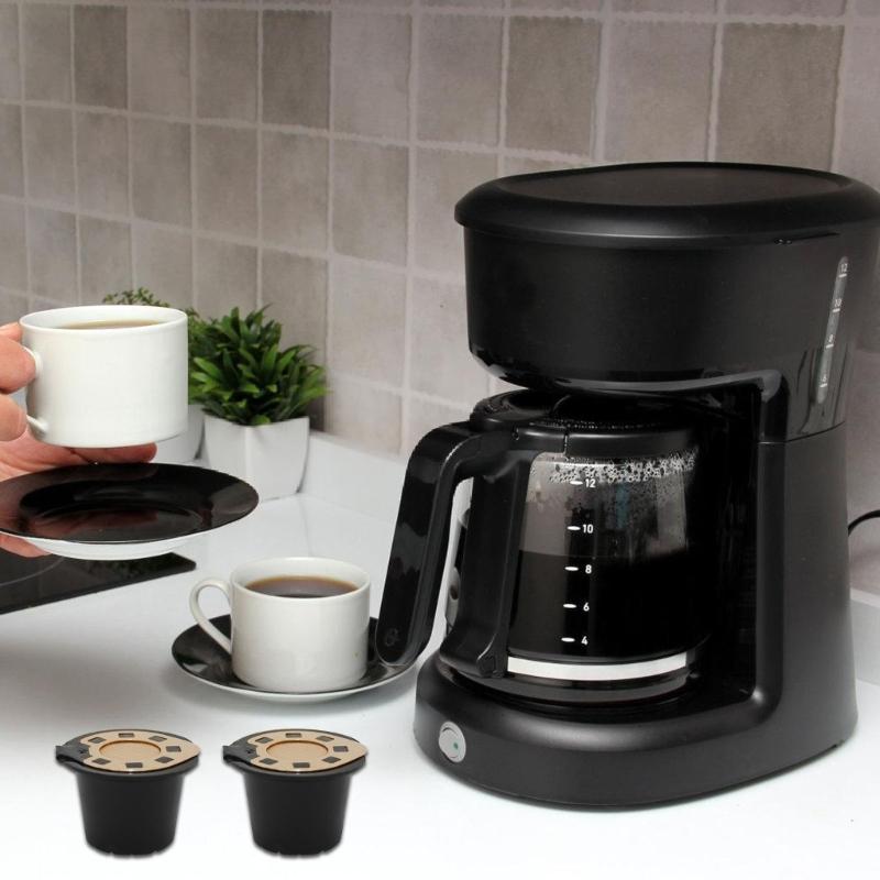 4pcs Reusable Coffee Pods with Stainless Steel Lid Coffee Machine Brewing Tool Practical Espresso Maker Accessories
