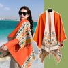 Women's Ethnic Shawl: Northwest Travel Cape, Thick Warm Scarf Cloak