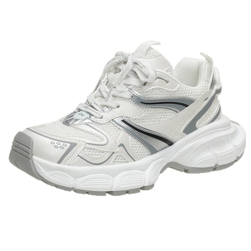 Fashion Luxary Comfy Women's Shoes Non-slip Chunky Sneakers Mid Heel Pumps Women's Casual Sneakers Mesh Shoes SyfIyno