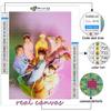 5D DIY Diamond Painting Cross Stitch Korean Boy Group Diamond Embroidery Mosaic Wall Art Home Decoration