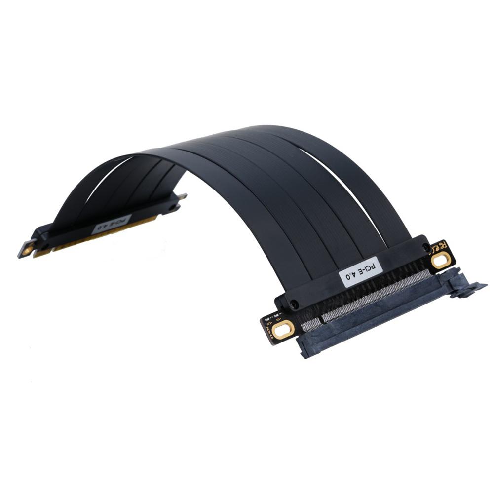PCI-E 4.0 Riser Cable GPU Extension Cord Extension Port 180 Degree Adapter Compatible with RTX4090 RTX4080 RX7900XTX