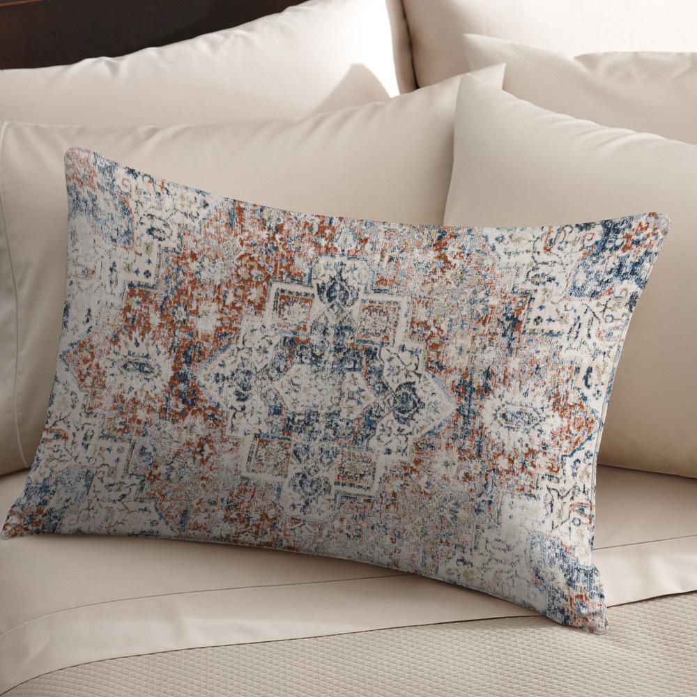 VIKAMA Retro Persian Ethnic Style Pillowcase, Rectangular Bedroom Headrest Pillowcase For The Sofa In The Homestay Hotel