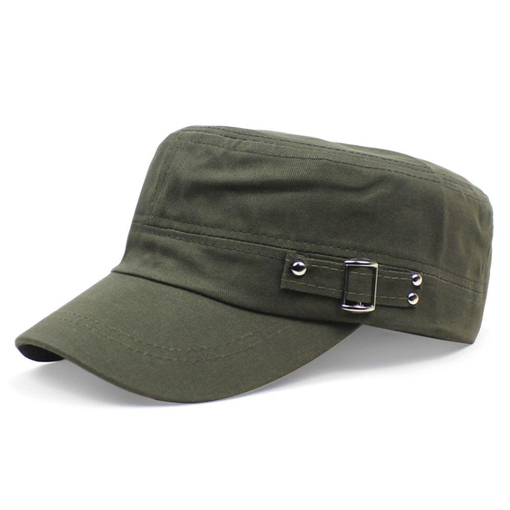 Spring Summer Anti-UV Baseball Cap Breathable Casual Flat Top Cap Adjustable Outdoor Sun Hat Men