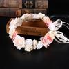 Bohemian Style Floral Wreath Headpiece For Women Elegant Handmade Flower Headband Portable Beach Travel Garden Photography Props