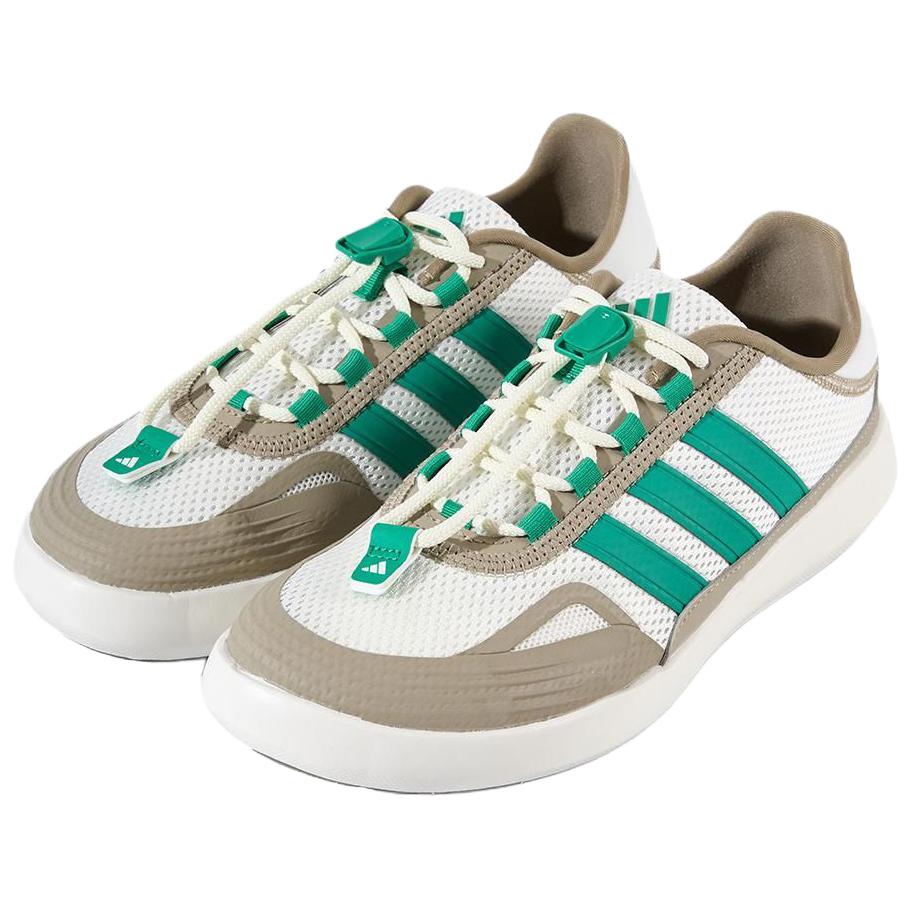 Adidas Roamboat Comfortable Versatile River Shoes Unisex Shoes White Green JP6628