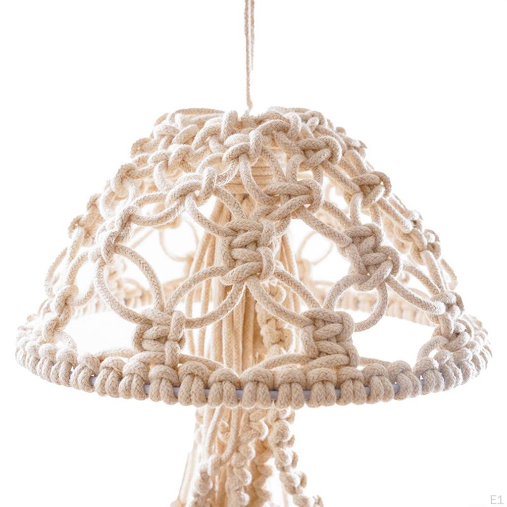 Jellyfish Wall Hanging Decor Boho Tassels Woven Bohemian Decoration Handmade Art Crafts
