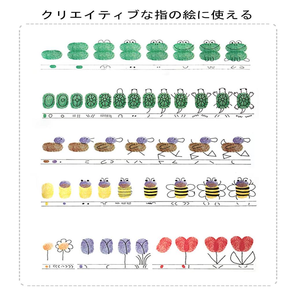 LUYING Stempel Reich Hoch Lebendig Handgemacht Finger Nachricht Neues Lernspielzeug Pad, 20-Farben Set, Farben, Tinte, Siegel, DIY, Stoff, Holz, Feier,