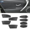 For Renault Fluence 2008-2016 4pcs Microfiber Leather Car Styling Interior Door Armrest Panel Cover Protective Trim