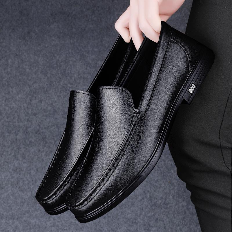 Genuine Leather Men Shoes Trendy 2024 New Casual Slip on Formal Loafers Men Moccasins Italian Brown Male Driving Shoes Sneakers