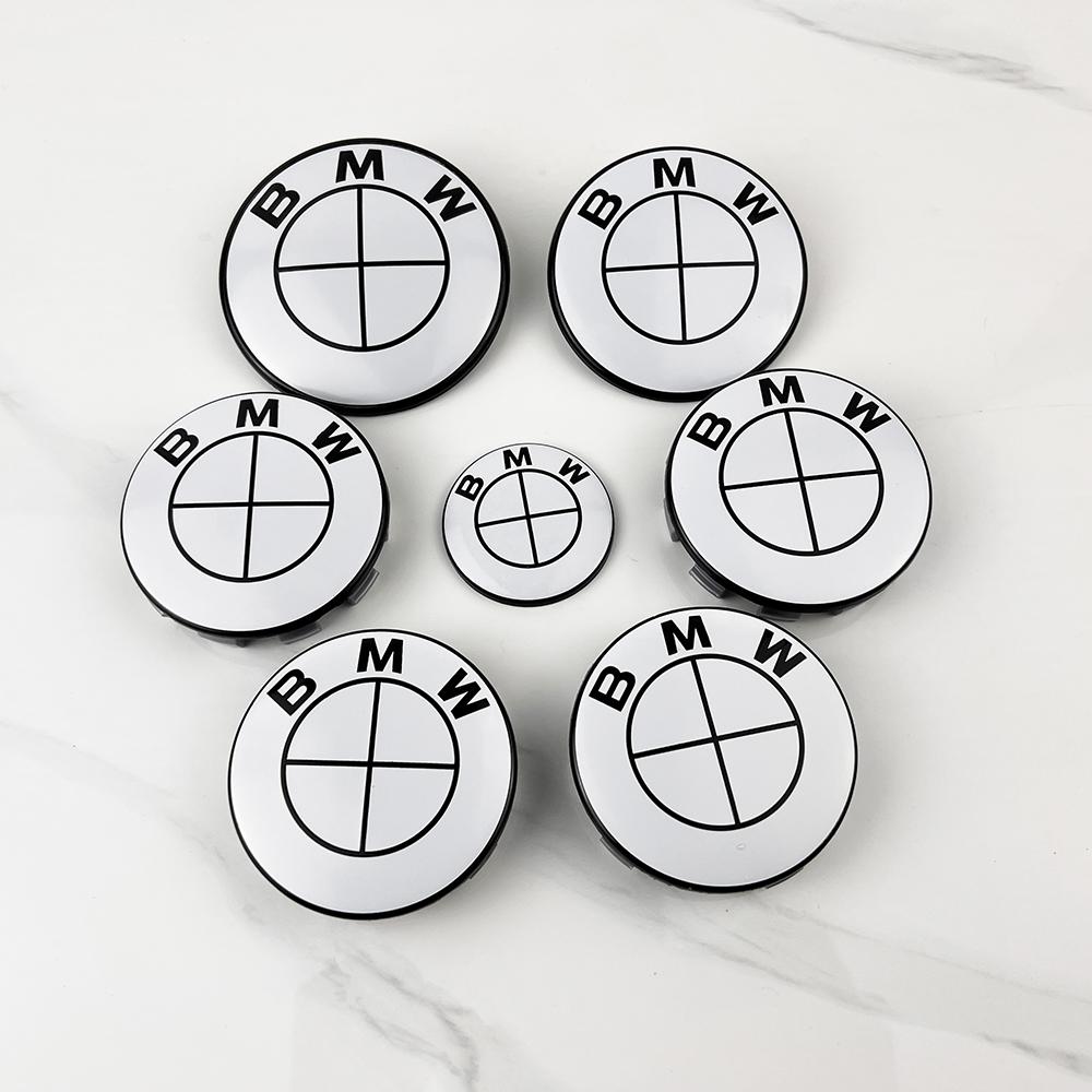 ABX1 q- 7Pcs ABC Car 50th Anniversary Logo For BMW G30 G31 G38 G11 G12 G20 G28 F10 F48 F49 G01 F20 F21 F22 Wheel Rim Decoration Cover