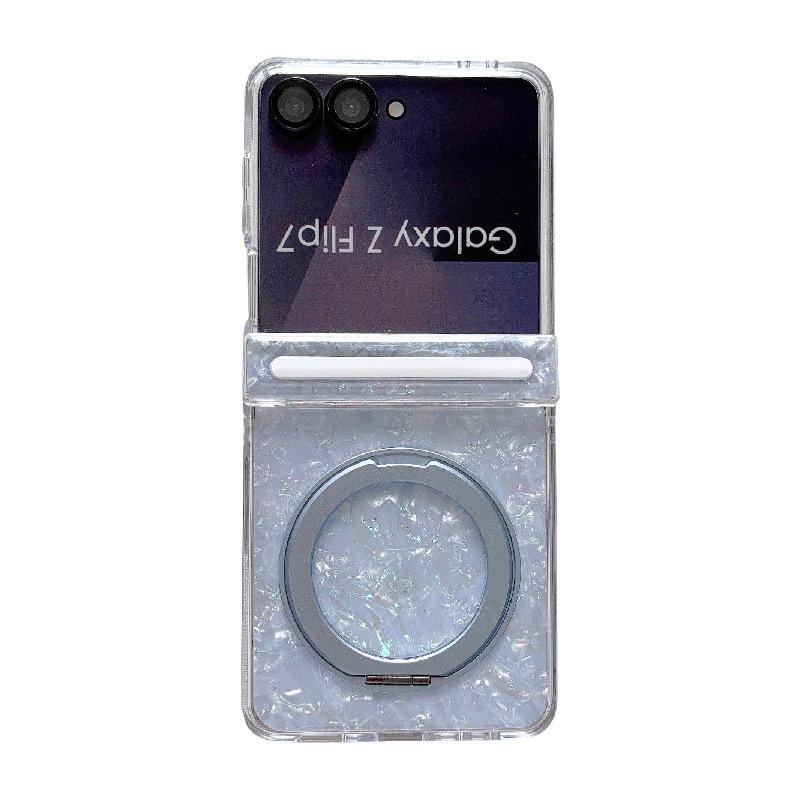 

Samsung Z Flip7 Luminous Shell Drop-proof Case with 360° Rotating Stand Samsung Z Flip7 синий