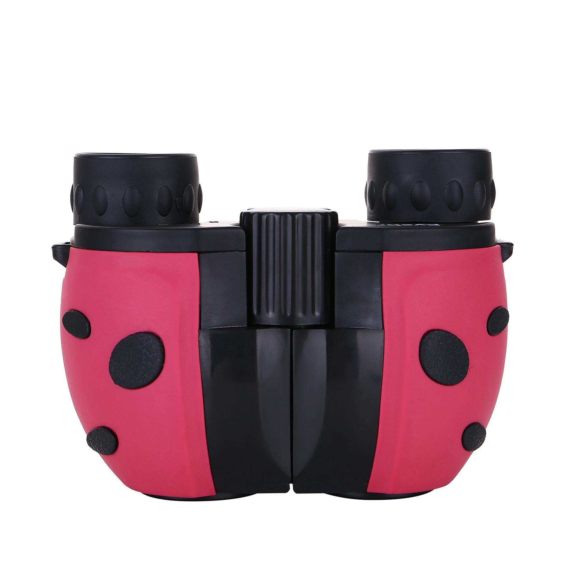 

Дитячий телескоп Paul високої чіткості 10x22 Жук Дитячий подарунок Навчальні окуляри нічного бачення для слабкого освітлення рожевий