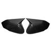 Car Decoration Car Stickers Door Mirror Cover For Kia K4 2024-2026 Car Rearview Accessories Carbon Fiber Glossy Black