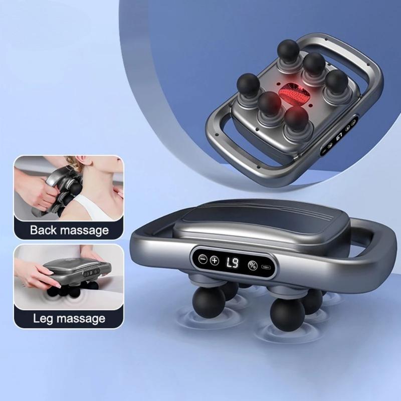 12 Head Deep Muscle Massager Gun High-Frequency Vibration Fascia Therapy with for Relaxation And Back Pain Relief