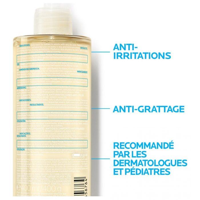 Huile Lavante - La Roche Posay - Lipikar AP+ - 400ml - Peaux Sèches - Sans Parfum