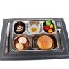for Food Control with Compartments Stainless Steel Dividers Platter Dinner Plates Serving Tray