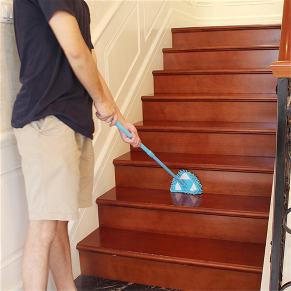 Rotating Wet Dry Concrete Floor Mop Bedroom Washroom Lavatory Detachable Telescopic Dust Remover Hotel Office Cleaning Tool