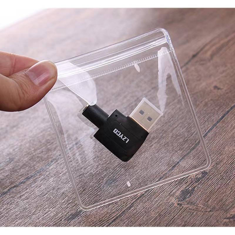 Sacchetto Sigillante Autoadesivo in PVC Spesso Altamente Trasparente Sacchetto per Imballaggio e Conservazione Usato per Gioielli Spille Anelli Braccialetti Ferramenta Pezzi Fatti a Mano Tasche