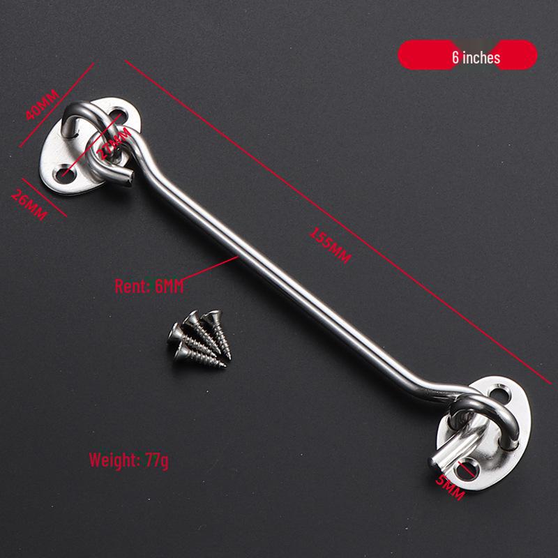 Wooden Window Windproof Stainless Steel Hook for Sliding Doors