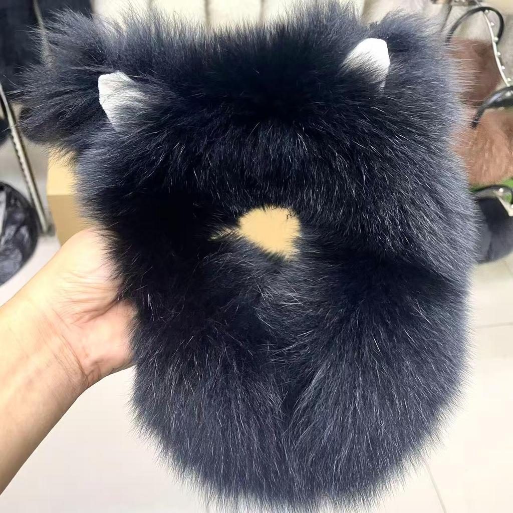 Real Fox Fur Cat Ear Earmuffs for Women - Cute, Cold-Proof, and Warm Winter Ear Warmers