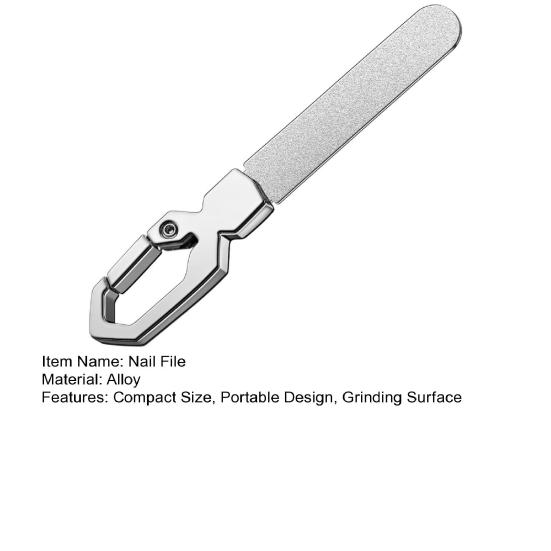 Nail File Double-Sided Lightweight File Anti-Rust Portable Toenail Metal Nail Fingernail File Nail Care