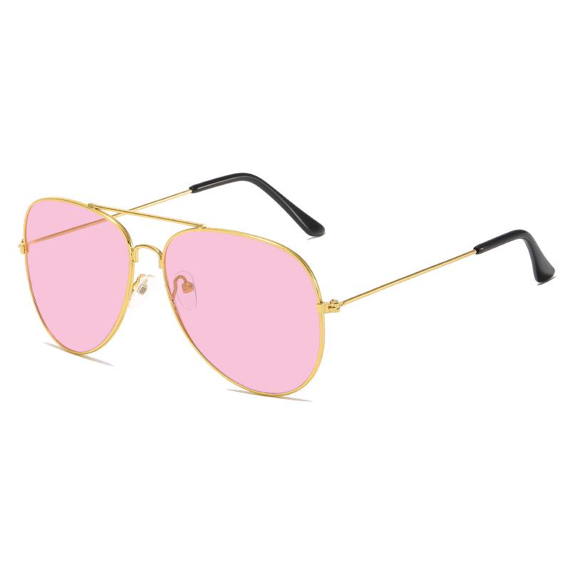 3026 Klasyczne Unisex Okulary Przeciwsłoneczne Aviator - Metalowa Oprawka, Kolorowe Soczewki