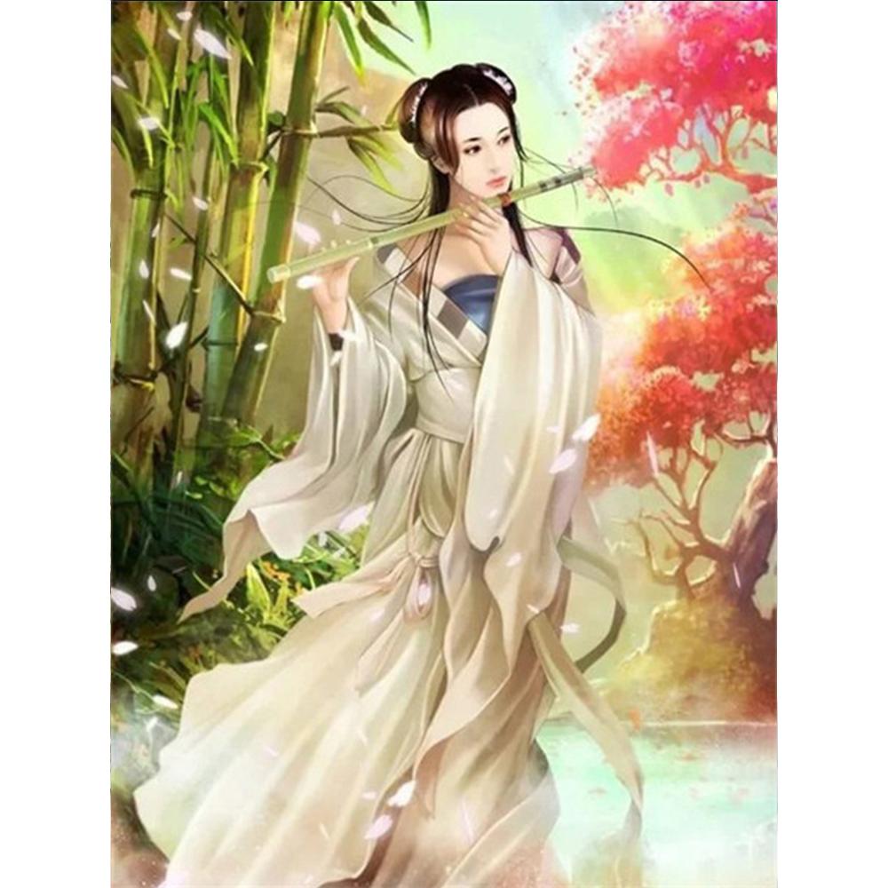 5D DIY sada na malování diamantů Starověká krása Diamantové vyšívání kamínky Dekorace pro domácnost