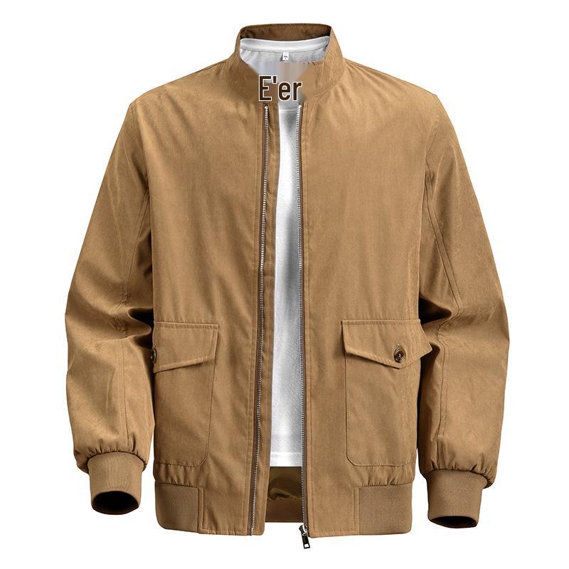 2025 Men's American Style Three-Proof Outdoor Flight Jacket - Wear-Resistant, Loose Fit, Stand Collar.