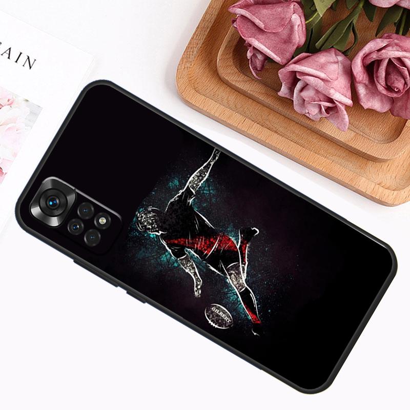 Rugby Case For Xiaomi Redmi Note 9 10 11 12 13 14 Pro 9S 10S 11S 12S Redmi 14C 13C 10C 12C Cover