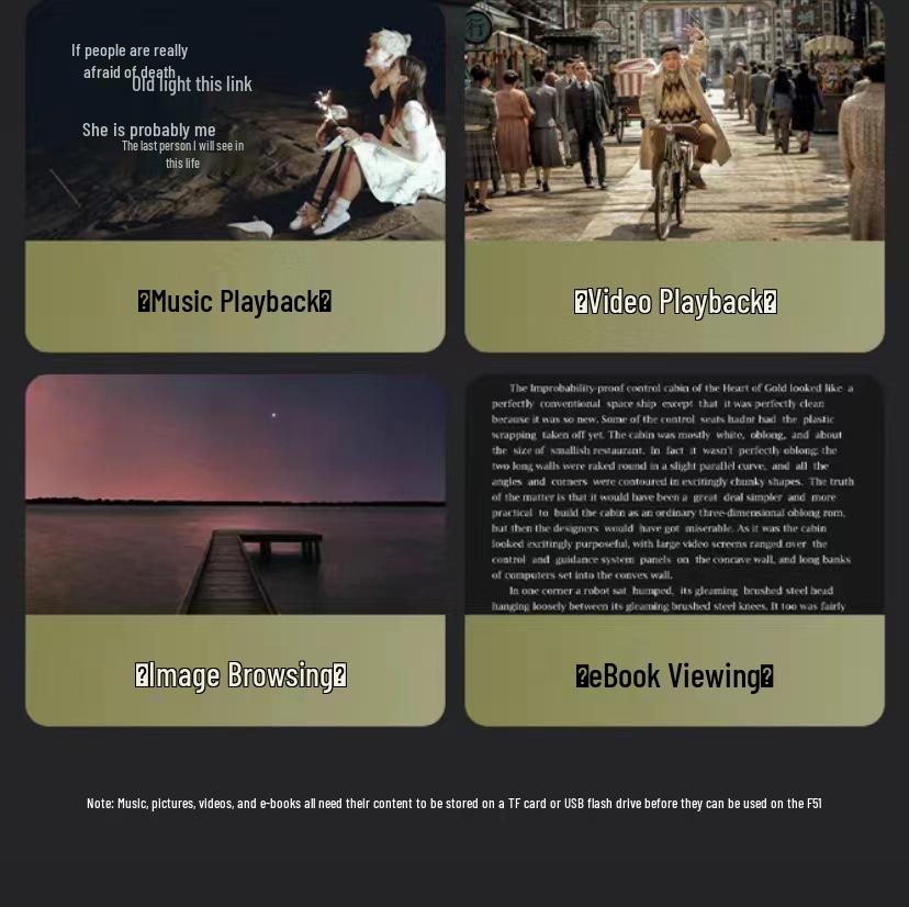 Sansui F51 7" Video Radio: Bluetooth Storytelling & Opera Player for Seniors with Card Slot