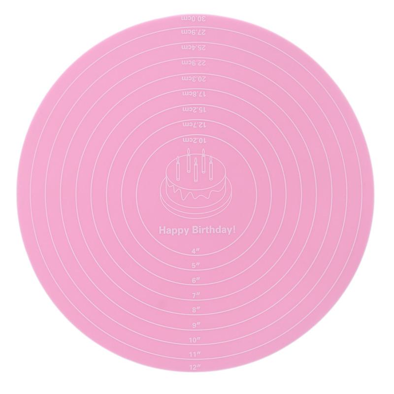Cake Turntable Pat Silicone Baking Mat For Cake With Size Non-stick High Temperature Resistant Bake Tool Kitchen Gadget