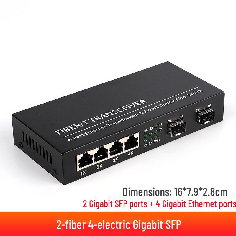 Gigabit Fiber SFP Transceiver: 1 Electric & 1 Optical Port Fiber Switch Module