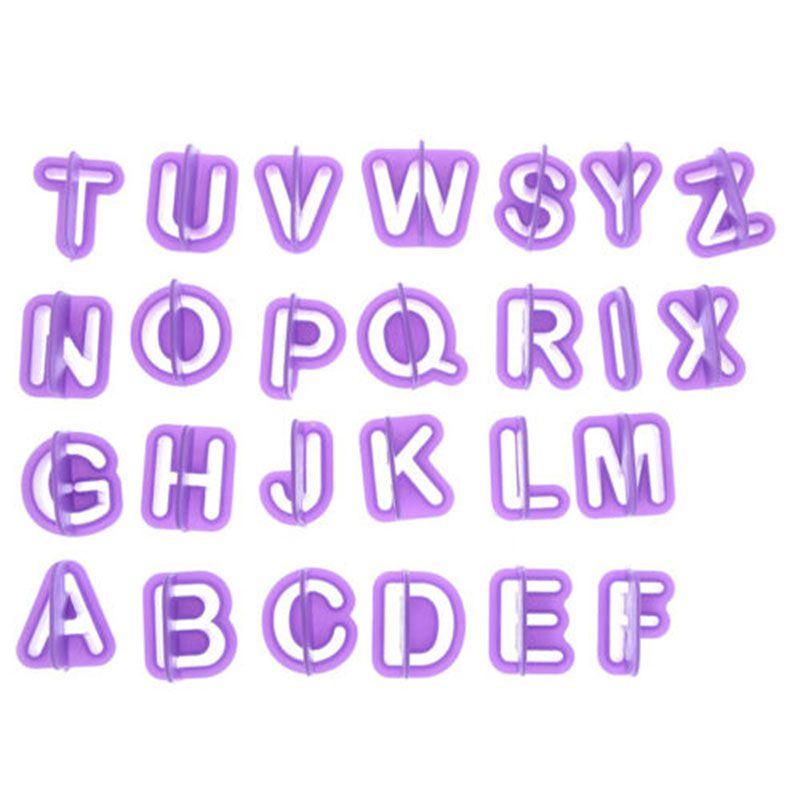 Cutter 40pcsset Icing Mold Mould Alphabet Number Letter Fondant Cake Decorating