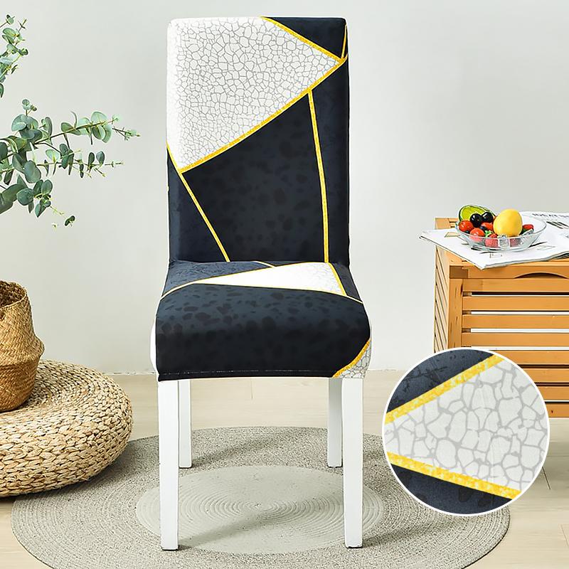 Dining Chair Slipcover,High Stretch Removable Washable Chair Seat Protector Cover for Home Party Hotel Wedding Ceremony 4/6pcs